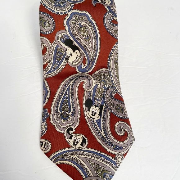 Walt Disney Mickey‎ Mouse Paisley Tie - Picture 3 of 4
